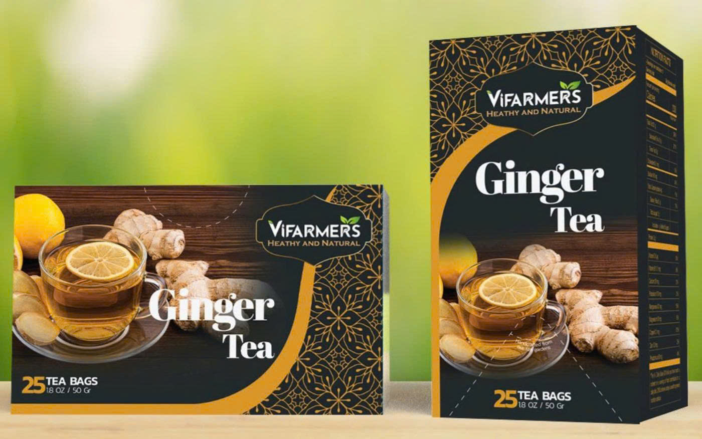 Trà gừng túi lọc Vifarmers